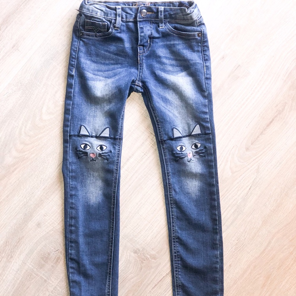 Girls Kitty Jeans- Size 6